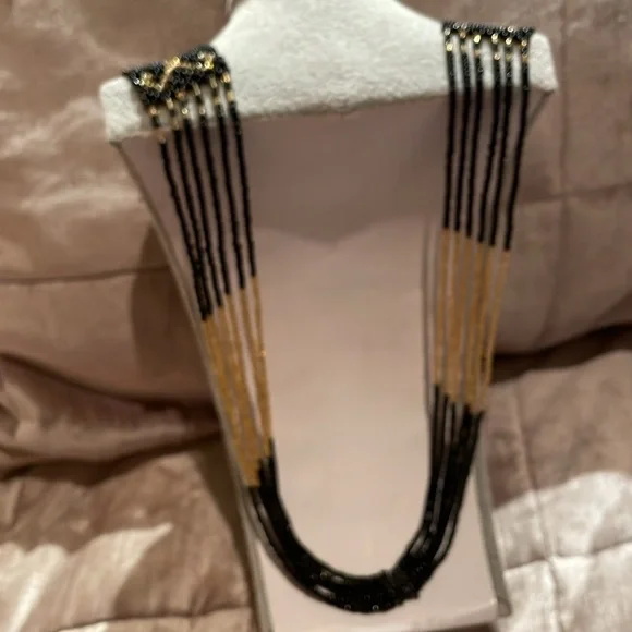 Native American Beaded Necklace 34” - Picture 5 of 10